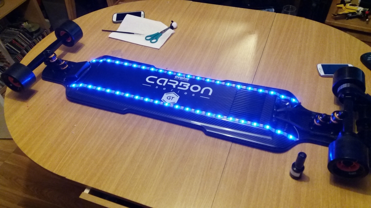 Just finished my under board lighting