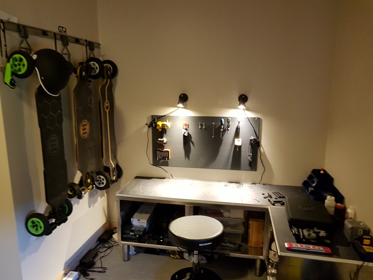 A work in progress. Needs a bamboo forest on the wall with the lights.