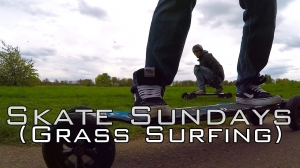 Evolve Electric Skateboards - Skate Sundays!! (Grass Surfing)
