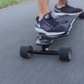 Evolve Carbon GT street.......acceleration, braking and carving within small street