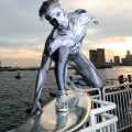 EPIC SILVER SURFER HALLOWEEN COSTUME NYC!